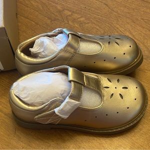 Toddler girls gold Mary janes size 11